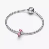 Charm „Rosa Schleife“ aus Sterlingsilber Charm „Rosa Schleife“ aus Sterlingsilber