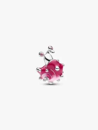 Charm „Rosa Schnecke“ aus Sterlingsilber