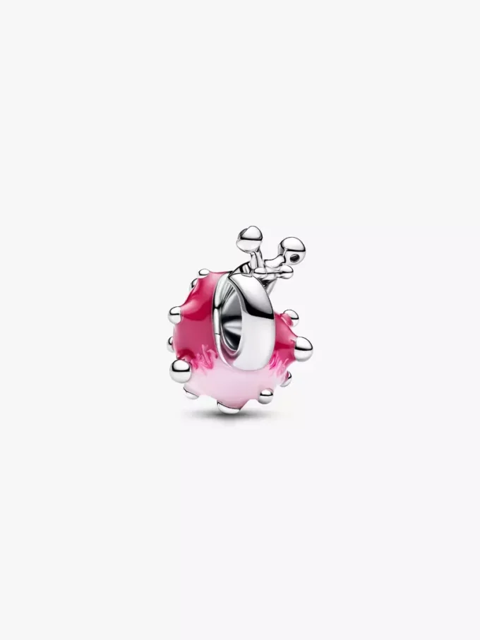 Charm „Rosa Schnecke“ aus Sterlingsilber Charm „Rosa Schnecke“ aus Sterlingsilber