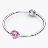 Charm „Rosa Stiefmütterchenblüte“ aus Sterlingsilber Charm „Rosa Stiefmütterchenblüte“ aus Sterlingsilber