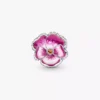Charm „Rosa Stiefmütterchenblüte“ aus Sterlingsilber Charm „Rosa Stiefmütterchenblüte“ aus Sterlingsilber