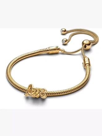 Charm-Set „Golden Love Script“ 2er-Set
