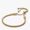 Snake Chain-Schiebearmband, 14-karätig vergoldet Snake Chain-Schiebearmband, 14-karätig vergoldet