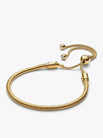 Snake Chain-Schiebearmband, 14-karätig vergoldet Snake Chain-Schiebearmband, 14-karätig vergoldet