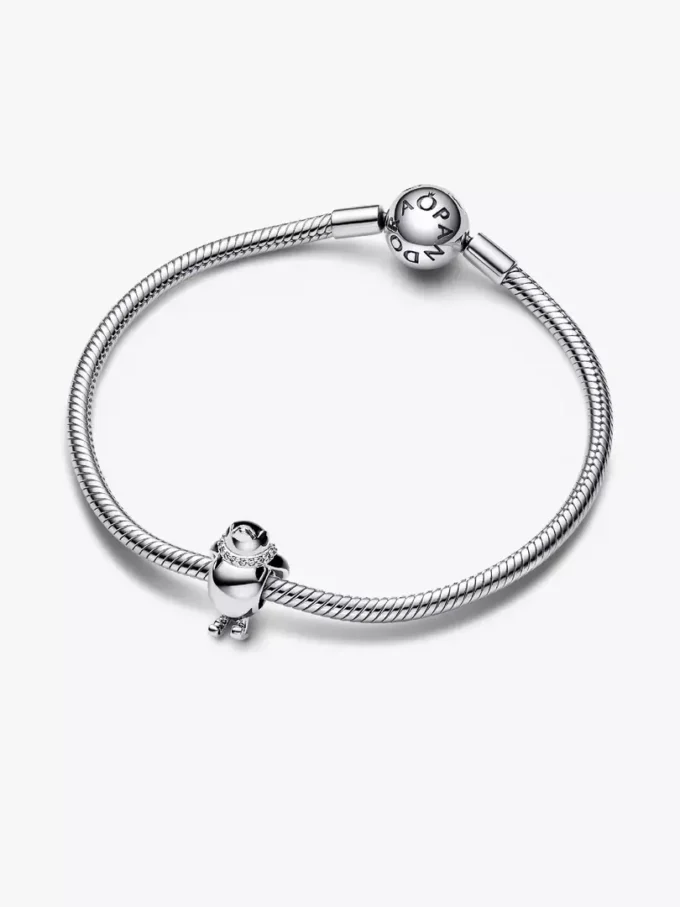 Charm „Skifahrender Pinguin“ aus Sterlingsilber Charm „Skifahrender Pinguin“ aus Sterlingsilber