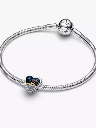 Charm „Sleepless in New York“ aus Sterlingsilber