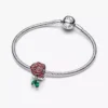 Charm „Sparkling Rose in Bloom“ aus Sterlingsilber Charm „Sparkling Rose in Bloom“ aus Sterlingsilber