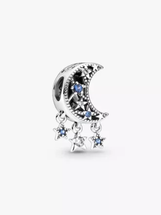 Charm „Stern & Halbmond“ aus Sterlingsilber