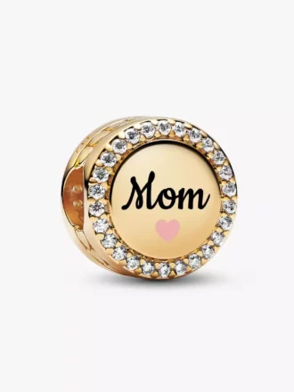 Mom-Charm, 14 Karat vergoldet