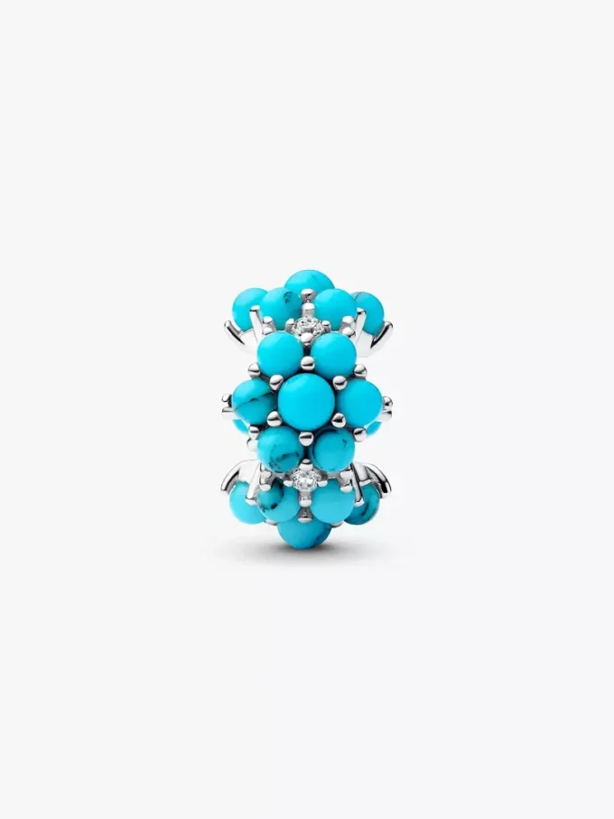 Charm „Türkisfarbener Ozean“ aus Sterlingsilber Charm „Türkisfarbener Ozean“ aus Sterlingsilber