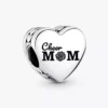 Cheer Mom Herz-Charm aus Sterlingsilber Cheer Mom Herz-Charm aus Sterlingsilber