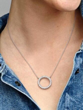 Circle of Sparkle Halskette – Sterlingsilber