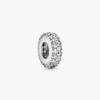 Clear Sparkle Spacer Charm aus Sterlingsilber Clear Sparkle Spacer Charm aus Sterlingsilber