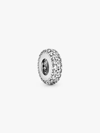 Clear Sparkle Spacer Charm aus Sterlingsilber Clear Sparkle Spacer Charm aus Sterlingsilber