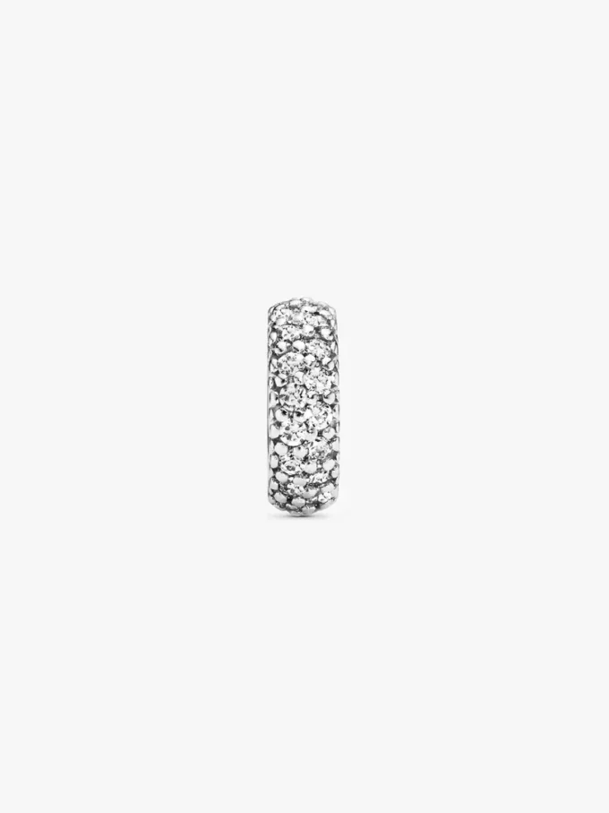 Clear Sparkle Spacer Charm aus Sterlingsilber Clear Sparkle Spacer Charm aus Sterlingsilber