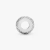 Clear Sparkle Spacer Charm aus Sterlingsilber Clear Sparkle Spacer Charm aus Sterlingsilber
