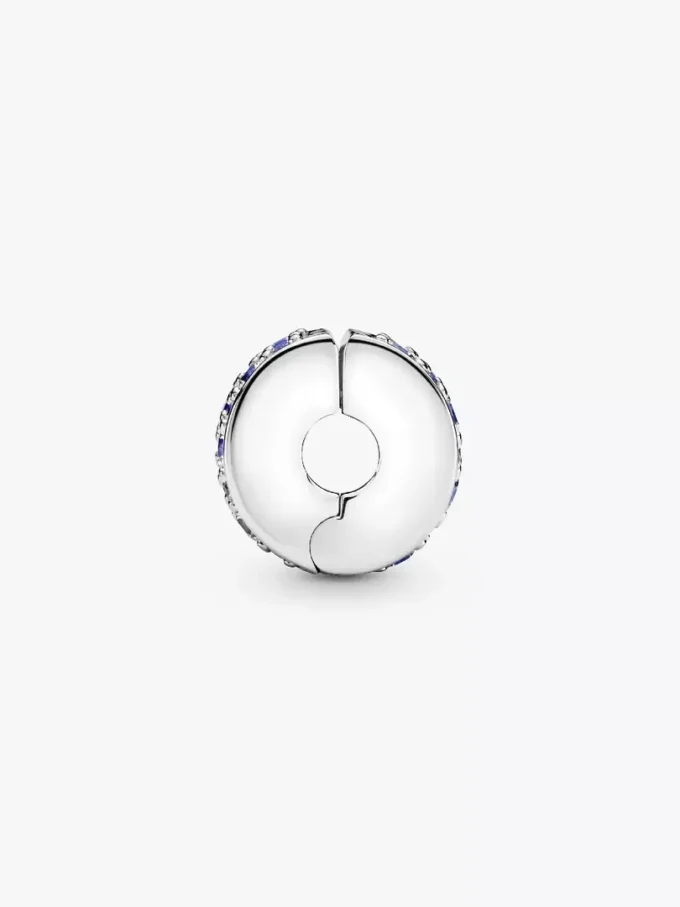 Clip Charm aus Sterlingsilber mit blauem Pavé Clip Charm aus Sterlingsilber mit blauem Pavé