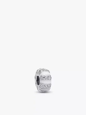 Silbernes Perlglanz-Charm-Trio, 3er-Set Silbernes Perlglanz-Charm-Trio, 3er-Set