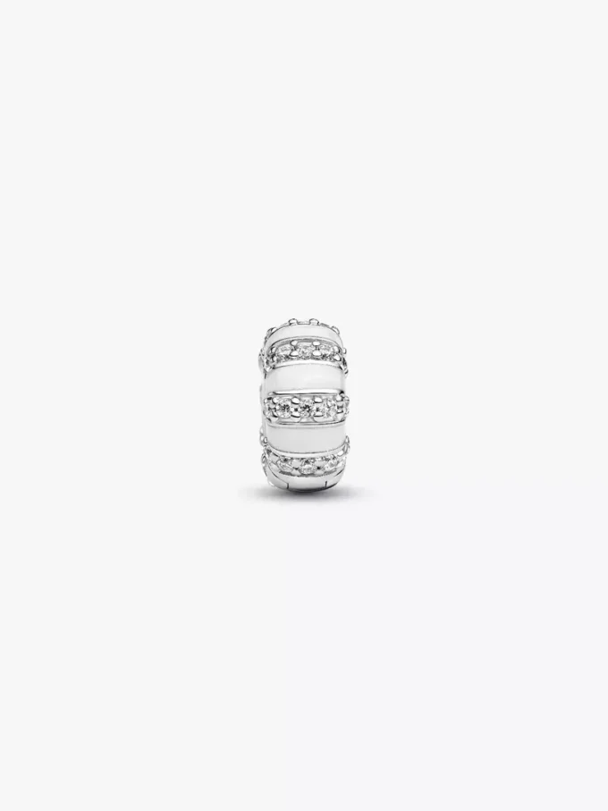 Clip Charm aus Sterlingsilber mit Steinen und Emaille Clip Charm aus Sterlingsilber mit Steinen und Emaille