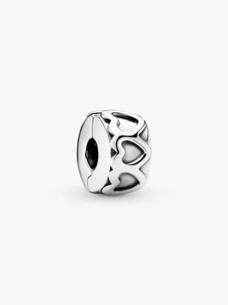 Clip Charm „Band of Hearts“ aus Sterlingsilber Clip Charm „Band of Hearts“ aus Sterlingsilber