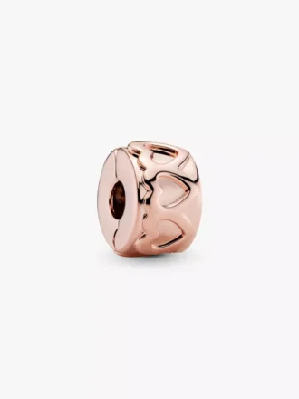 Clip Charm „Band of Hearts“ mit 14-karätiger Roségoldbeschichtung Clip Charm „Band of Hearts“ mit 14-karätiger Roségoldbeschichtung