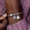 Clip Charm „Blue Sparkle“ – Sterlingsilber