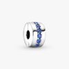 Clip Charm „Blue Sparkle“ – Sterlingsilber