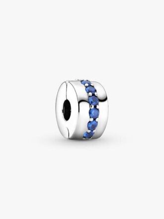 Clip Charm „Blue Sparkle“ – Sterlingsilber Clip Charm „Blue Sparkle“ – Sterlingsilber
