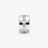 Clip Charm „Clear Sparkling Row“ aus Sterlingsilber Clip Charm „Clear Sparkling Row“ aus Sterlingsilber