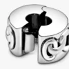 Clip Charm „Geknotete Herzen“ aus Sterlingsilber Clip Charm „Geknotete Herzen“ aus Sterlingsilber