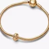 Clip Charm mit Nieten, 14-karätig vergoldet Clip Charm mit Nieten, 14-karätig vergoldet