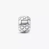 Clip Charm mit Nieten aus Sterlingsilber Clip Charm mit Nieten aus Sterlingsilber