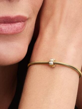 Clip Charm „Stones & Enamel“ – 14-karätige Vergoldung
