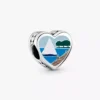 Connecticut-Herz-Charm aus Sterlingsilber Connecticut-Herz-Charm aus Sterlingsilber
