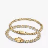 Cuban-Chain-Armbänder-Set für Sie und Ihn, 2er-Set