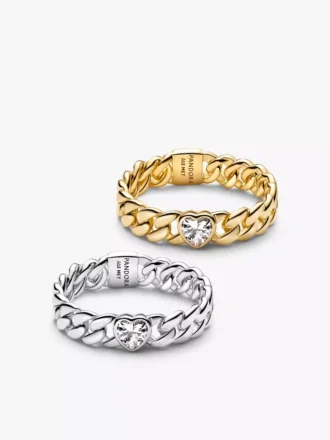Cuban Heart Friendship Ring Duo, 2er-Set