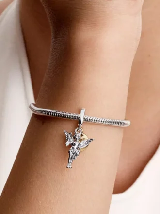 Cupid Dangle Charm aus Sterlingsilber, 14-karätig vergoldet