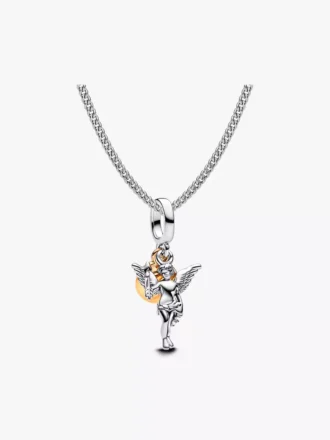 Cupid-Dangle-Charm-Halskette, 2er-Set