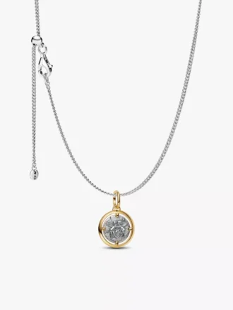Cupids Medaillon-Anhänger-Halskette, 2er-Set