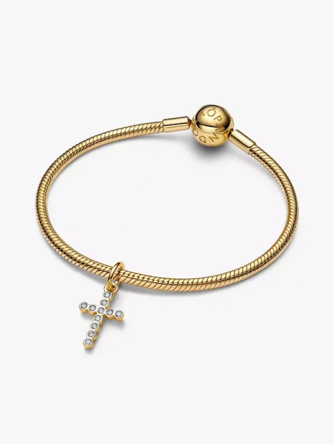 Dangle Charm, 14-karätig vergoldet