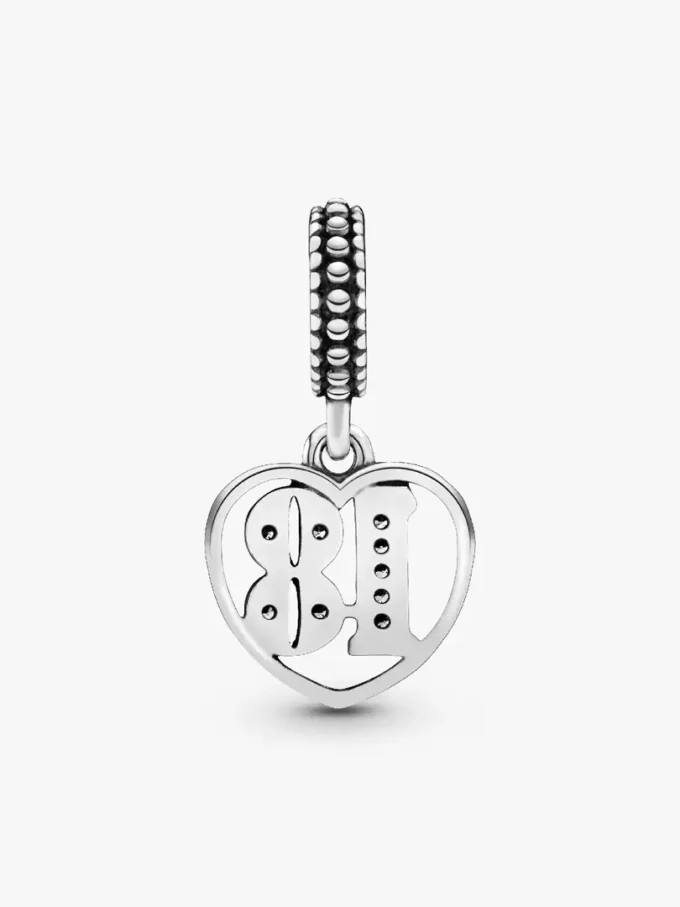 Dangle Charm „18th Celebration“ aus Sterlingsilber Dangle Charm „18th Celebration“ aus Sterlingsilber