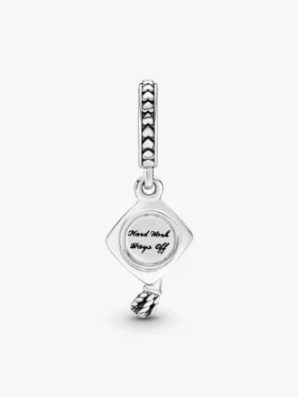 Dangle Charm „Absolventenkappe“ aus Sterlingsilber