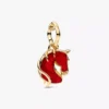 Armband-Set aus rotem Murano Glass & Feuerpferd 3er-Set Armband-Set aus rotem Murano Glass & Feuerpferd 3er-Set