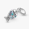 Dangle Charm „Blauer Fisch mit Schuppen“ – Sterlingsilber Dangle Charm „Blauer Fisch mit Schuppen“ – Sterlingsilber