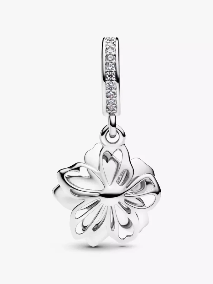 Halskette mit Kirschblüten-Charm, 2er-Set Halskette mit Kirschblüten-Charm, 2er-Set