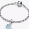 Dangle Charm „Blue Blossom“ aus Sterlingsilber Dangle Charm „Blue Blossom“ aus Sterlingsilber