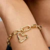 Dangle Charm „Drahtherz“ 14-karätig vergoldet Dangle Charm „Drahtherz“ 14-karätig vergoldet