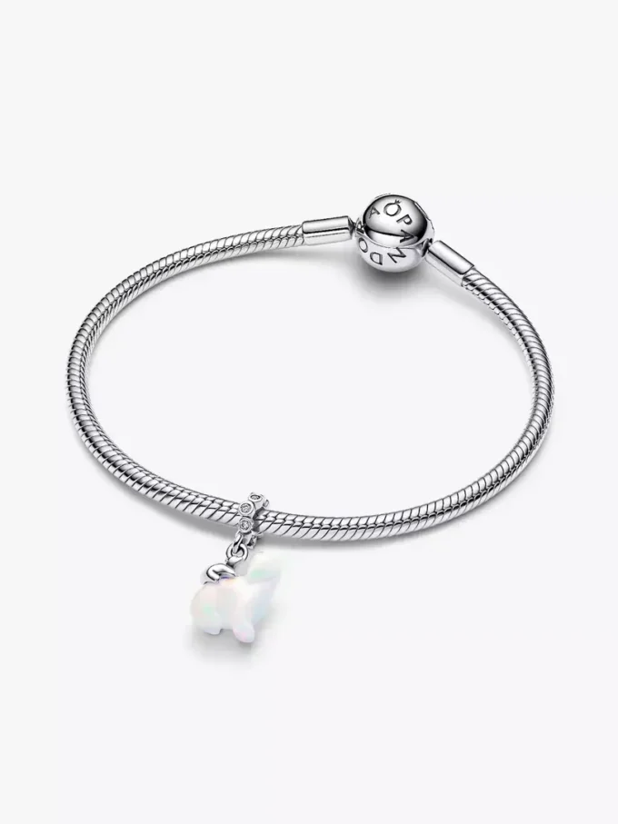 Dangle Charm „Eisbärenmutter & Junges“ aus Sterlingsilber Dangle Charm „Eisbärenmutter & Junges“ aus Sterlingsilber