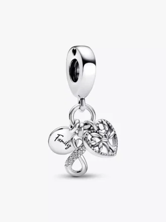 Dangle Charm „Family Infinity“ aus Sterlingsilber