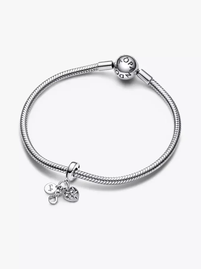Dangle Charm „Family Infinity“ aus Sterlingsilber Dangle Charm „Family Infinity“ aus Sterlingsilber